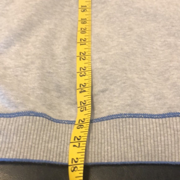 Tommy Bahama,L, beautiful light gray with blue detail pullover sweater - Picture 5 of 7